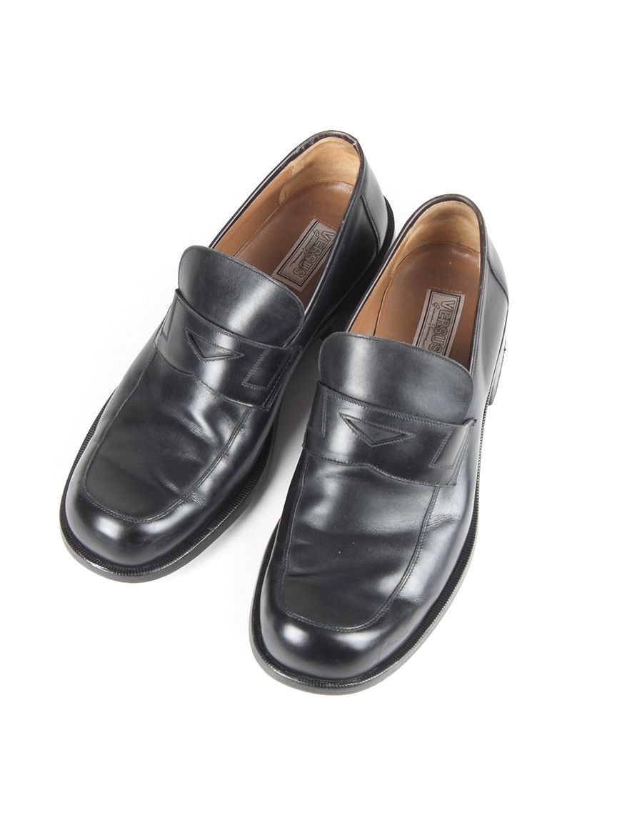 Versace × Versus Versace × Vintage RaRe Vintage Versus Gianni Versace Square Toe Loafer Shoes Size US 11 / EU 44 - 1 Thumbnail