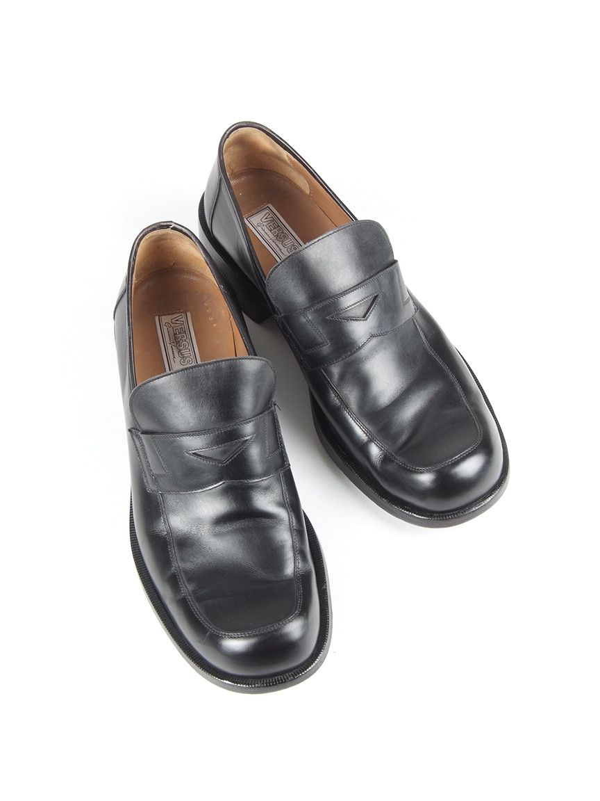 Versace × Versus Versace × Vintage RaRe Vintage Versus Gianni Versace Square Toe Loafer Shoes Size US 11 / EU 44 - 3 Thumbnail