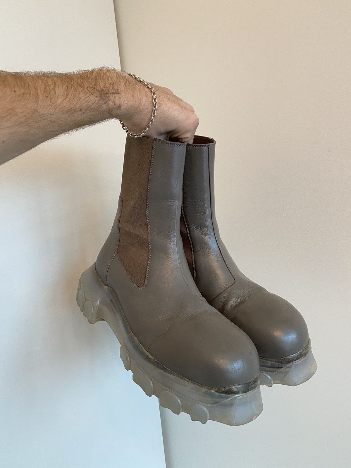 Rick Owens Final drop: Dust Bozo Beetle Tractor Boots Size US 11 / EU 44 - 9 Thumbnail
