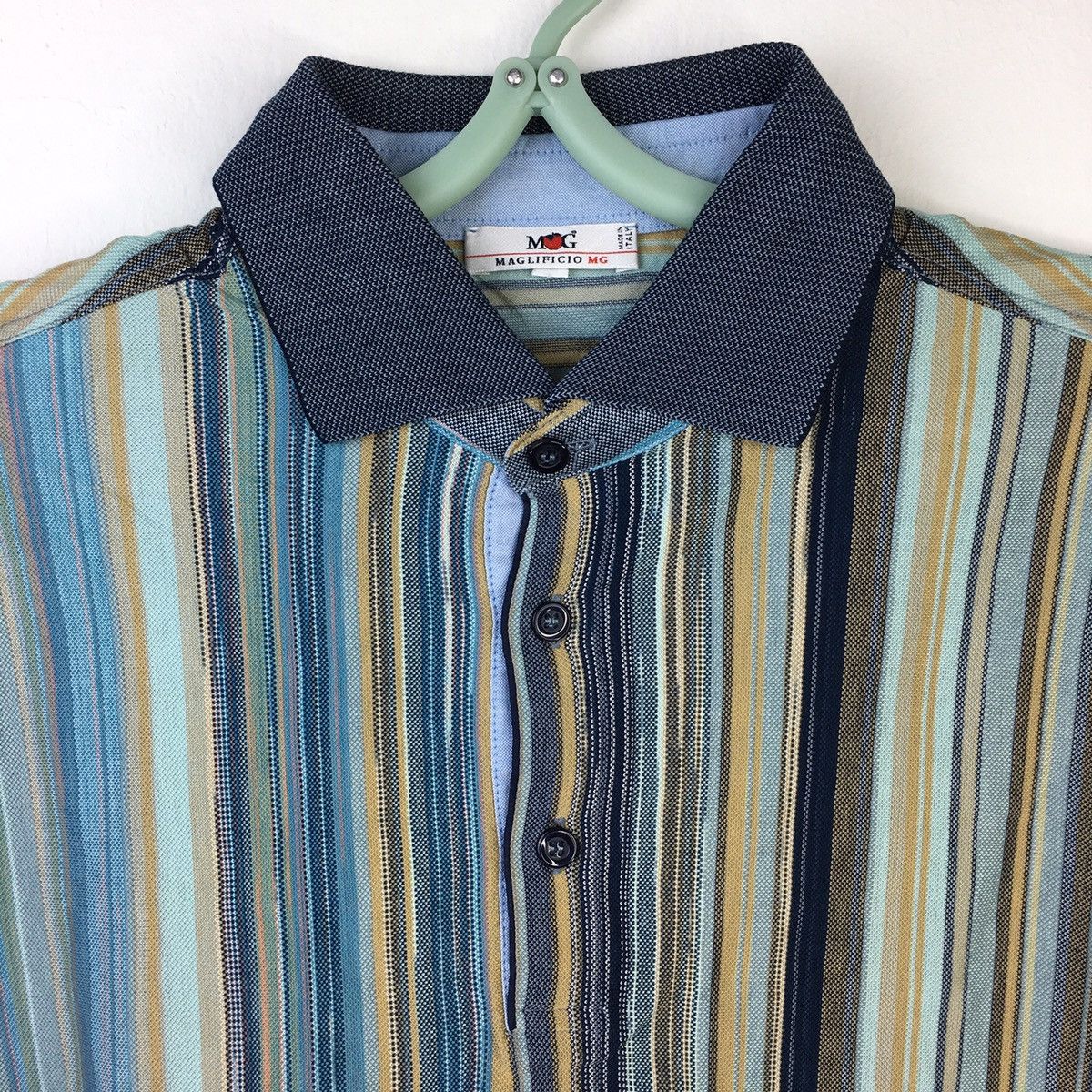 Maglificio Multicolour Stripe Polo Shirt