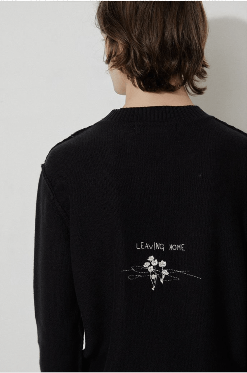 L'Homme Rouge L'homme Rouge Inverted Embroidered Sweater Size US L / EU 52-54 / 3 - 7 Thumbnail
