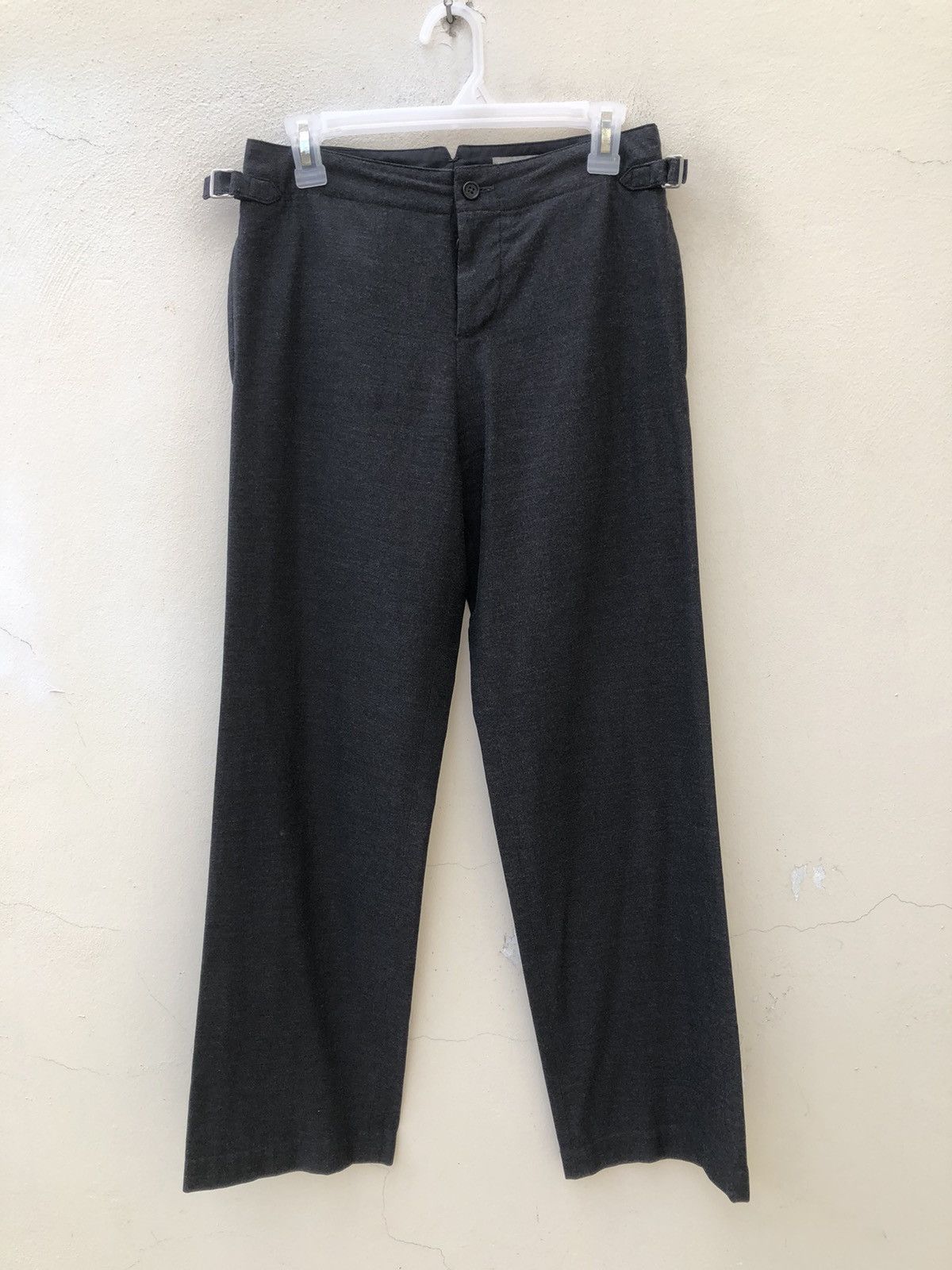Vintage Vintage Margaret Howell Wool Blend Tuxedo Trouser Pant Size US 29 - 6 Thumbnail
