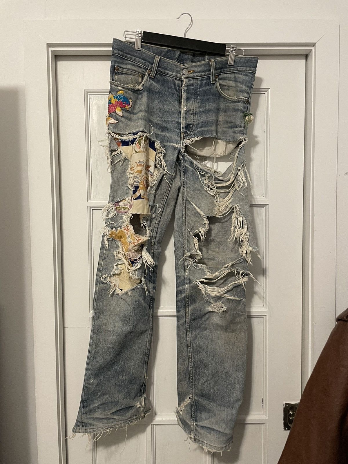 Destroyed Thrashed Vintage 1998 Jeans
