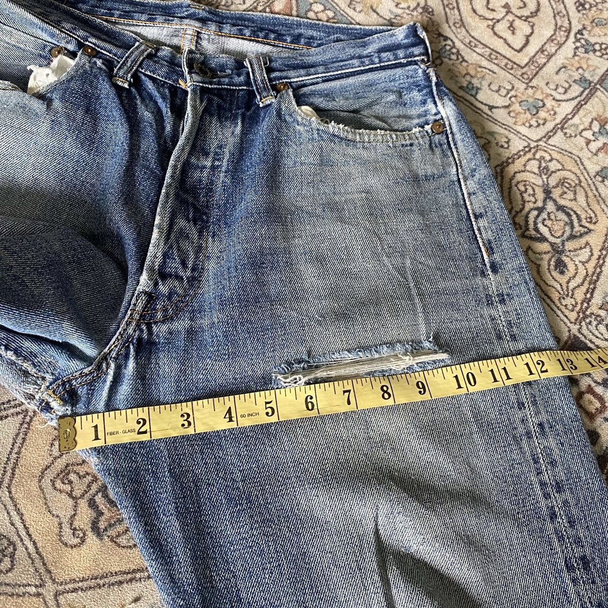 Denime Vintage Denime Denim selvedge Distressed butler Jeans Size US 31 - 23 Thumbnail