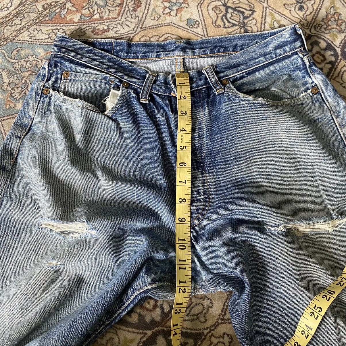 Denime Vintage Denime Denim selvedge Distressed butler Jeans Size US 31 - 22 Thumbnail