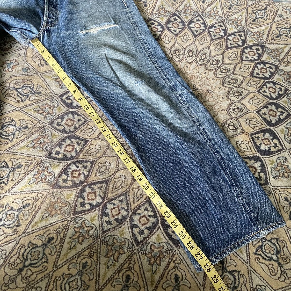 Denime Vintage Denime Denim selvedge Distressed butler Jeans Size US 31 - 21 Thumbnail