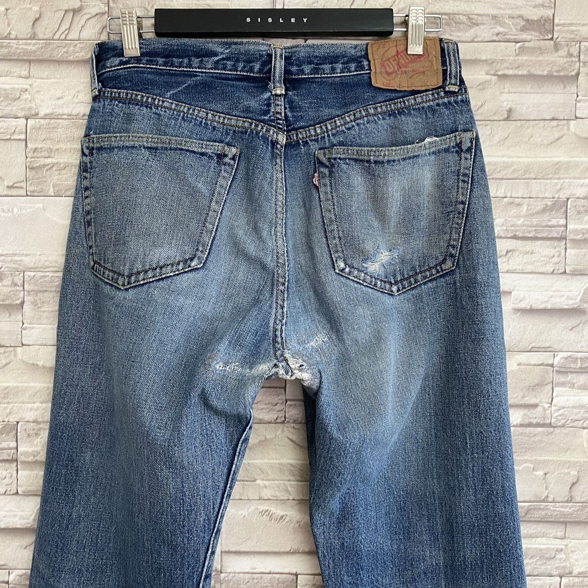 Denime Vintage Denime Denim selvedge Distressed butler Jeans Size US 31 - 10 Thumbnail