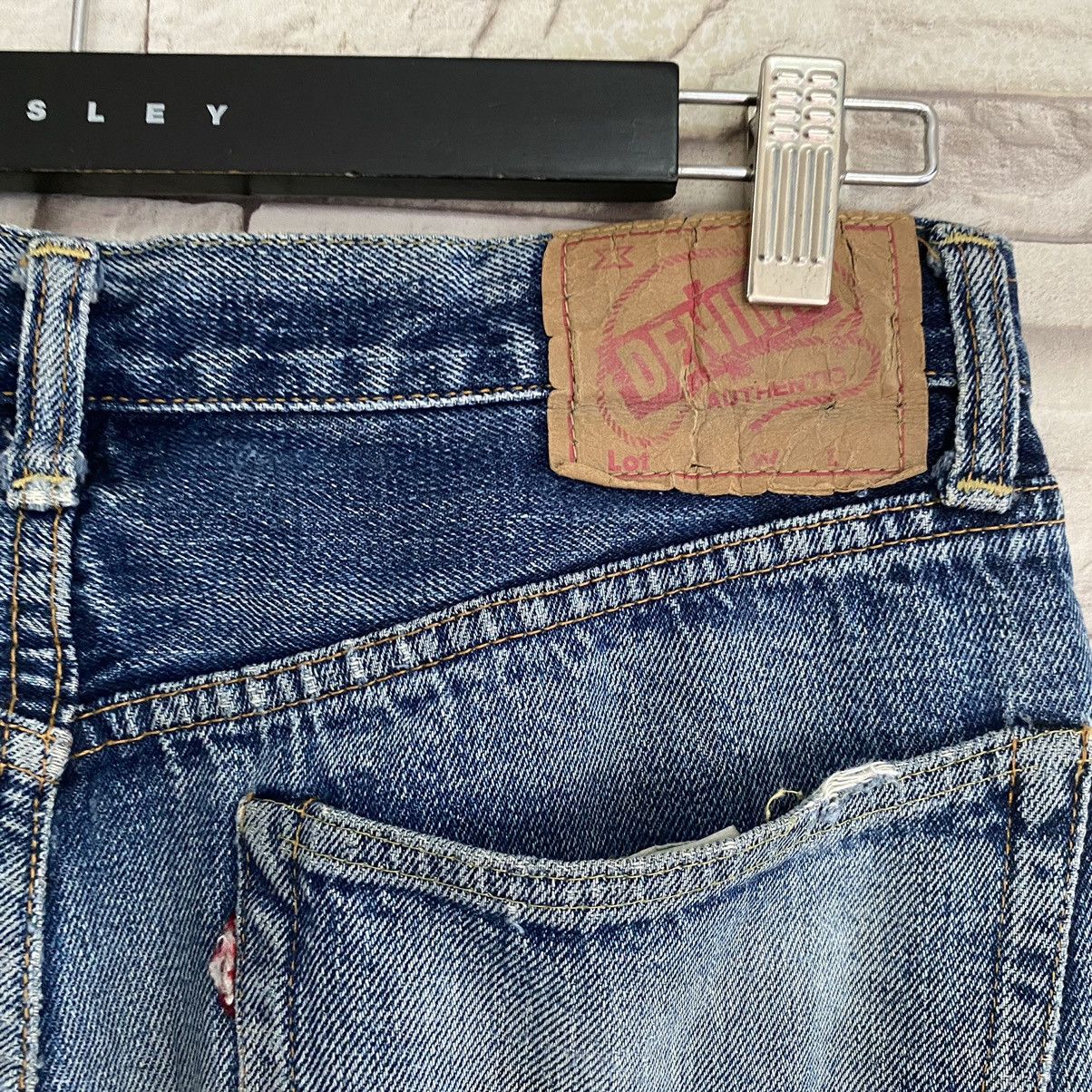 Denime Vintage Denime Denim selvedge Distressed butler Jeans Size US 31 - 17 Thumbnail