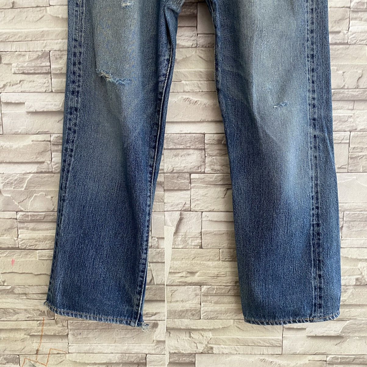 Denime Vintage Denime Denim selvedge Distressed butler Jeans Size US 31 - 5 Thumbnail