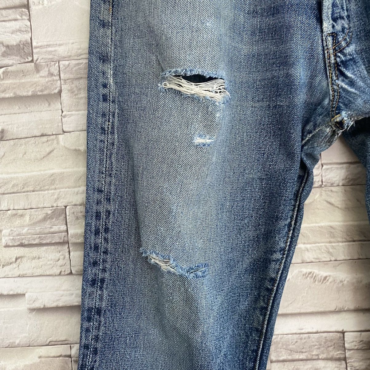 Denime Vintage Denime Denim selvedge Distressed butler Jeans Size US 31 - 6 Thumbnail