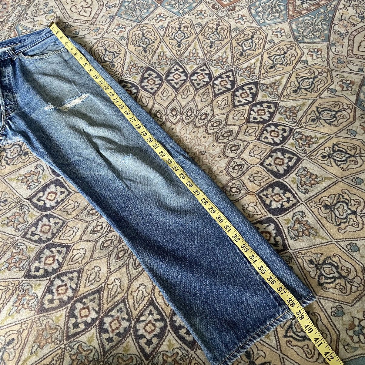 Denime Vintage Denime Denim selvedge Distressed butler Jeans Size US 31 - 20 Thumbnail
