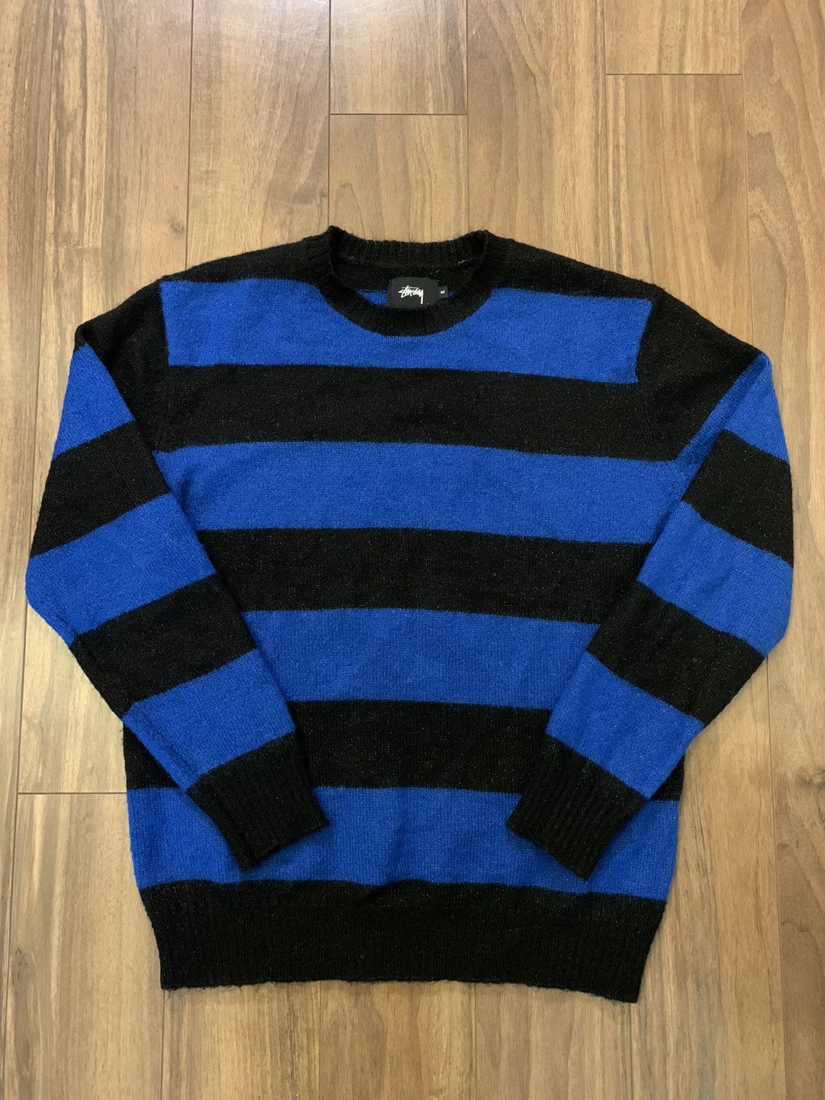 Stussy (NEED GONE ASAP) Stussy Striped Mohair Knit Sweater | Grailed