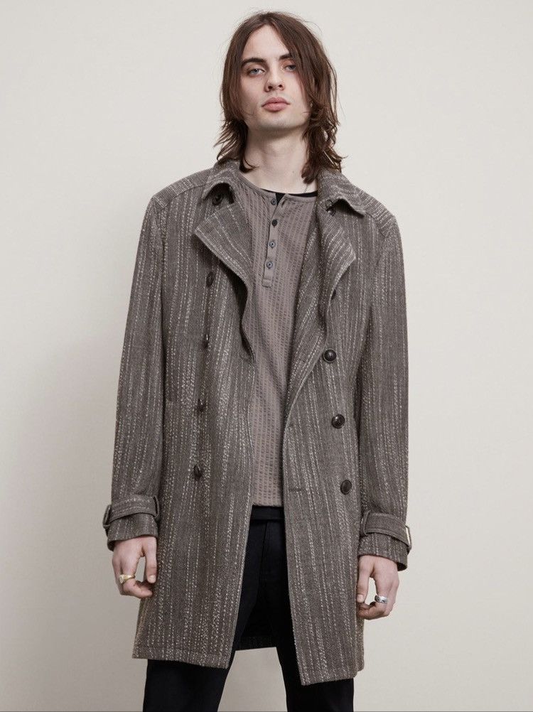 John Varvatos Textured Trench Coat 48 Size US M / EU 48-50 / 2 - 4 Thumbnail