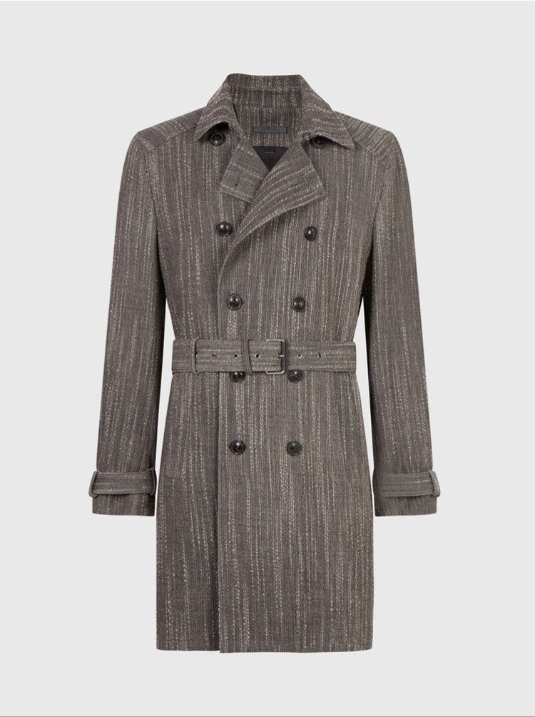 John Varvatos Textured Trench Coat 48 Size US M / EU 48-50 / 2 - 5 Thumbnail