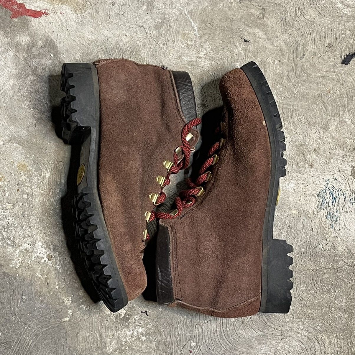 Vintage 70s Streetwear Mens 7.5 B Distressed Suede Leather Mountain Boots Brown Mens 70 main image 4
