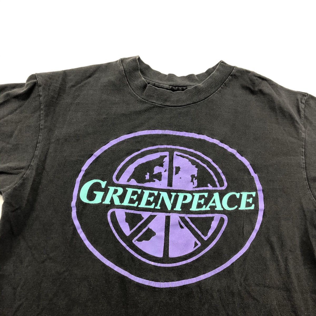 Hanes × Vintage Vintage Green Peace T-Shirt Size Large Size US L / EU 52-54 / 3 - 2 Thumbnail