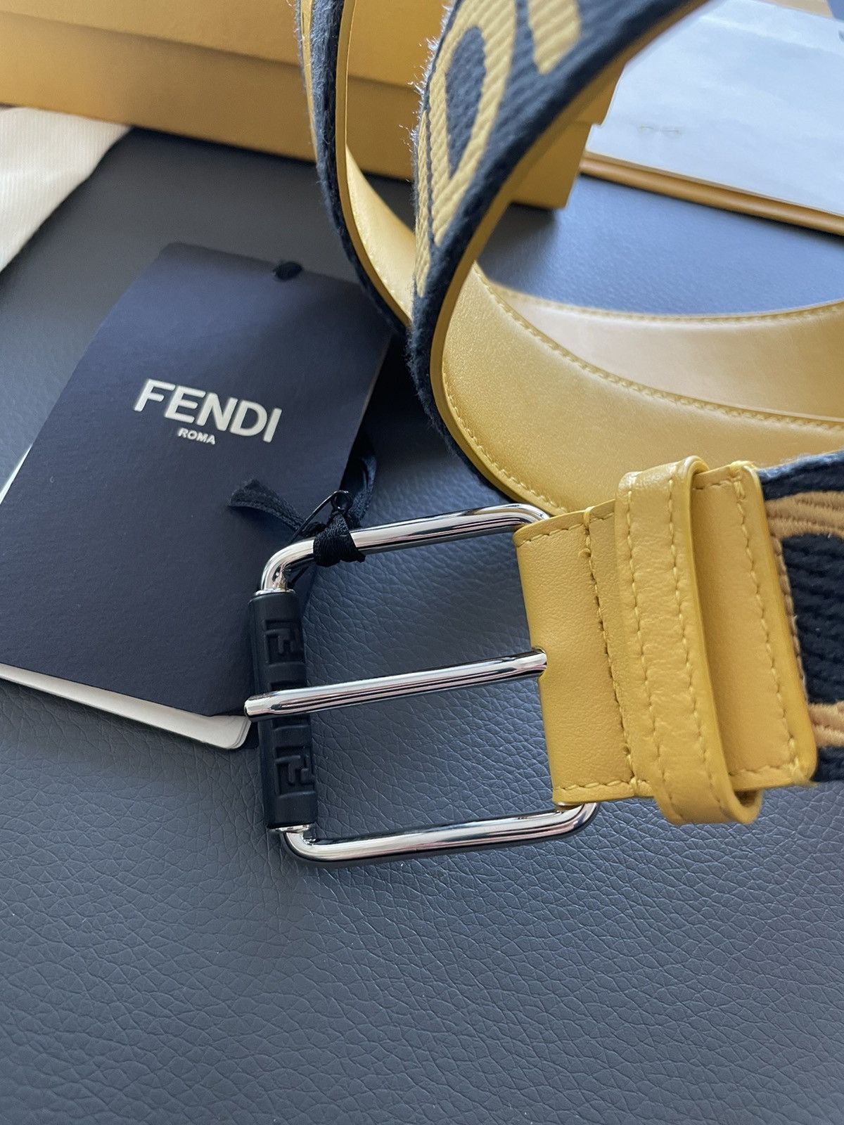 Fendi Fendi Super Runway Limited Edition Fendi Logo Belt Brand New Size 32 - 10 Thumbnail