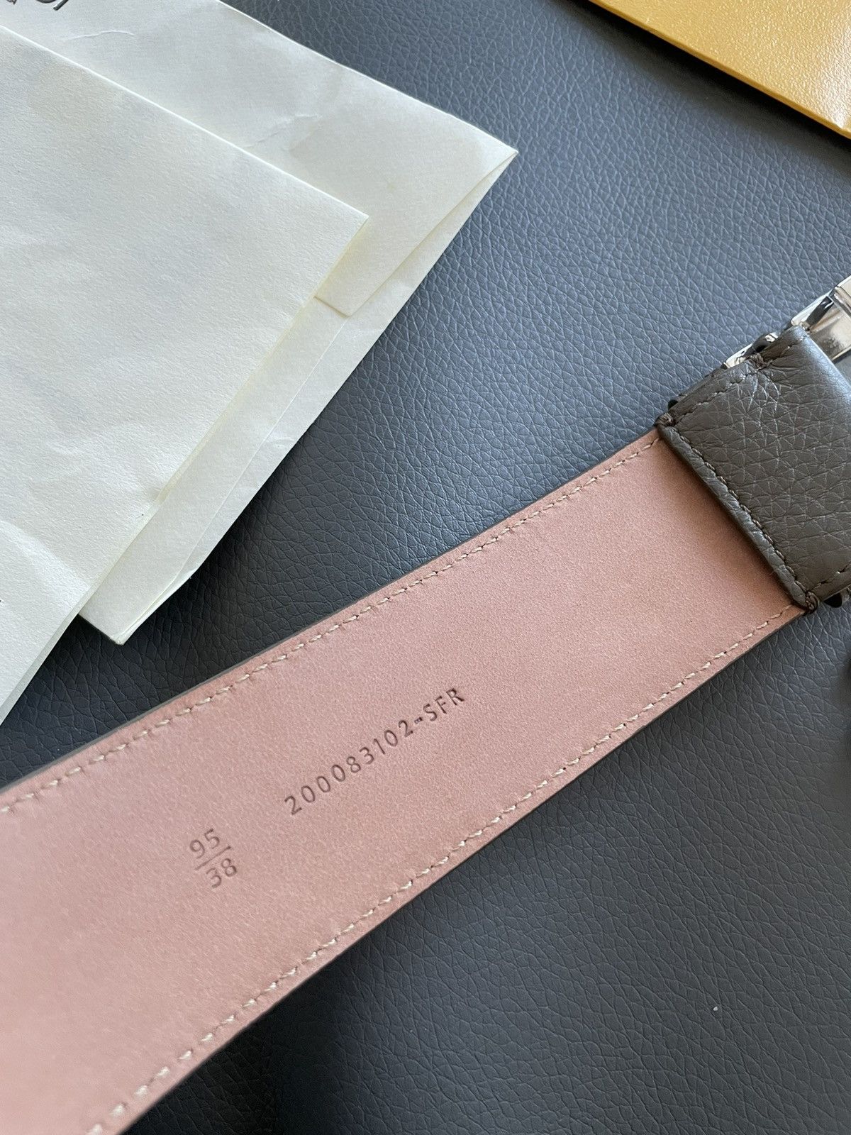 Fendi Fendi Super Runway FF Logo Leather Belt Brand New Limited Size 32 - 4 Thumbnail