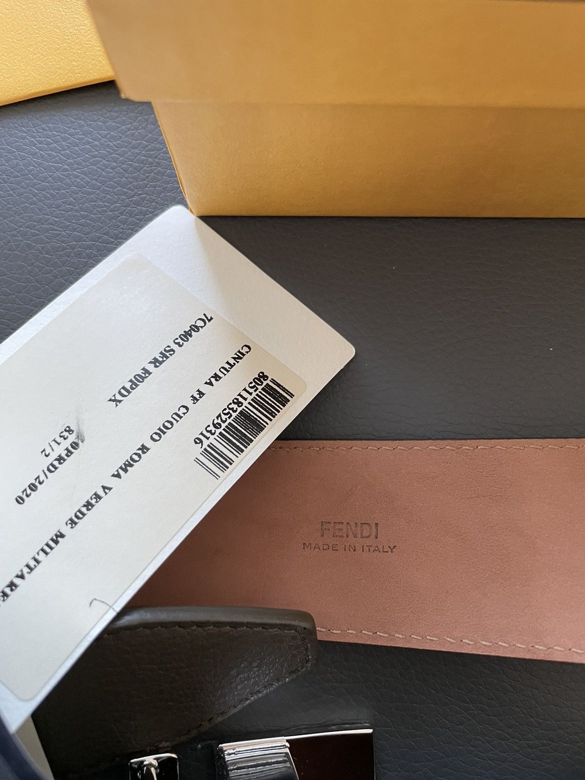 Fendi Fendi Super Runway FF Logo Leather Belt Brand New Limited Size 32 - 5 Thumbnail