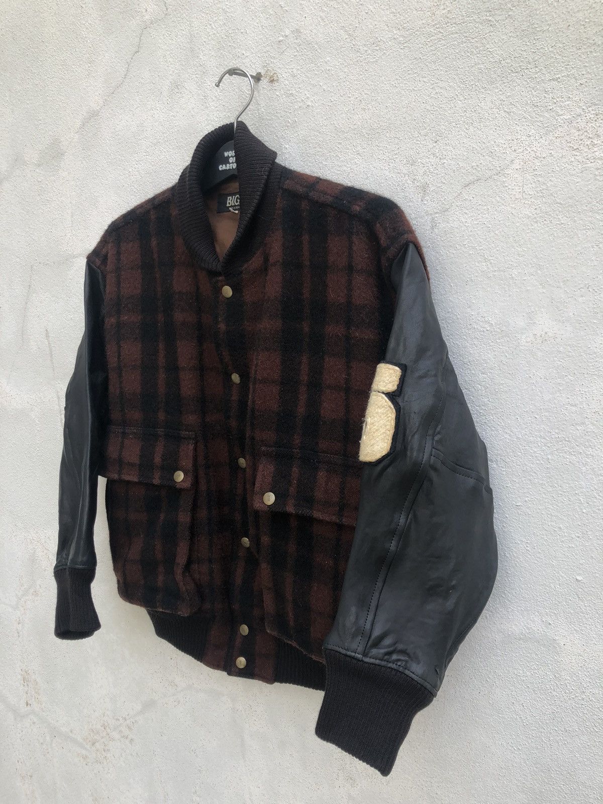 BIGI × Vintage Vintage 80s BIGI Japan Anniversary Spell Out Varsity Jacket Size US M / EU 48-50 / 2 - 12 Thumbnail