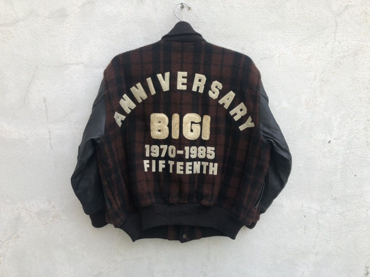BIGI × Vintage Vintage 80s BIGI Japan Anniversary Spell Out Varsity Jacket Size US M / EU 48-50 / 2 - 6 Thumbnail