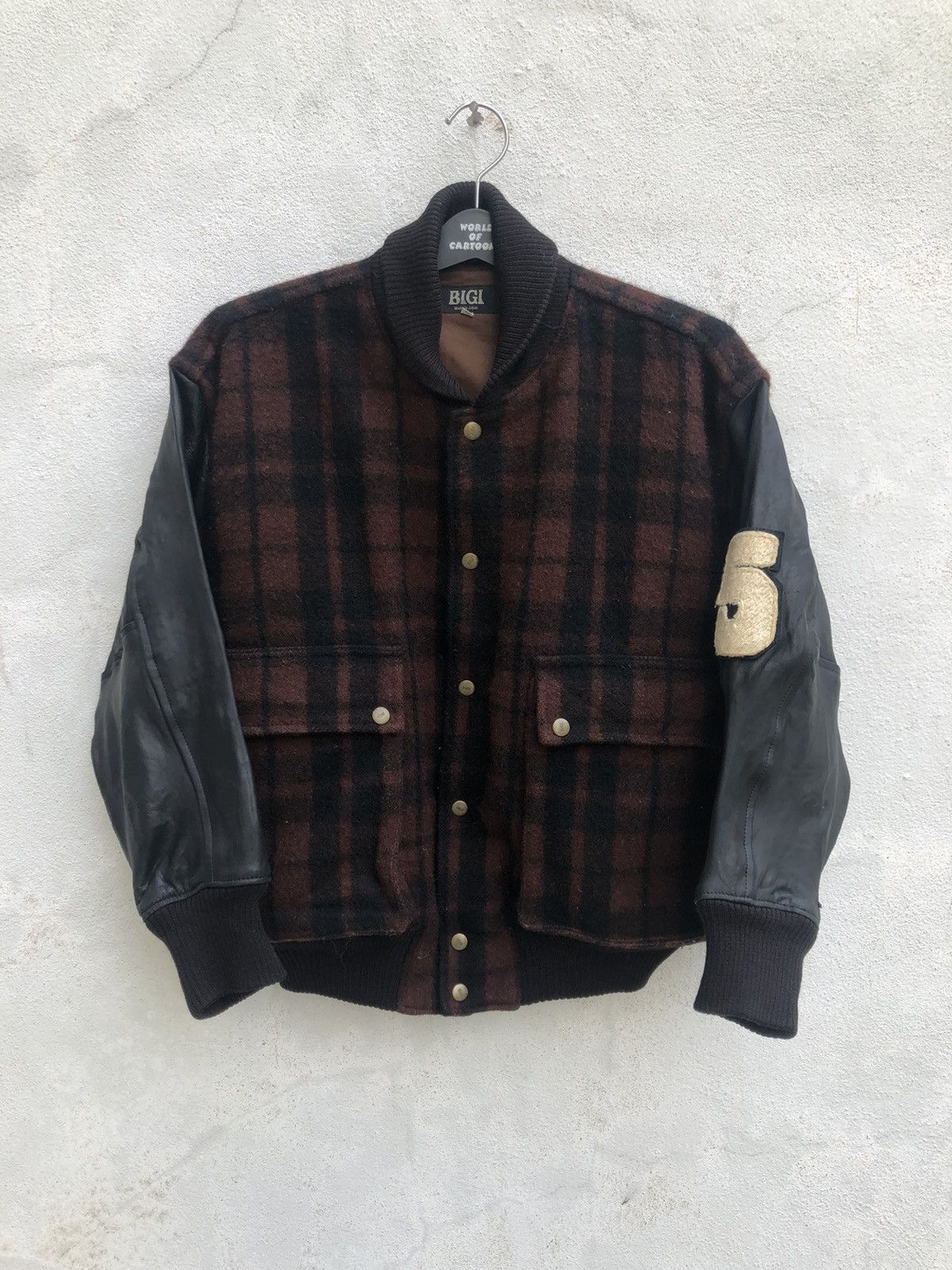 BIGI × Vintage Vintage 80s BIGI Japan Anniversary Spell Out Varsity Jacket Size US M / EU 48-50 / 2 - 9 Thumbnail