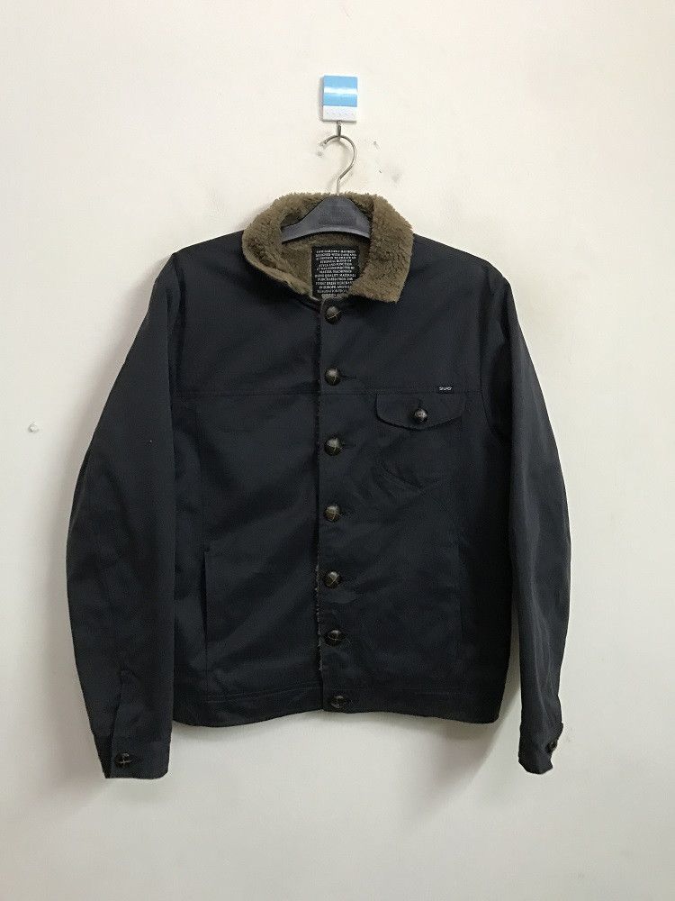 Designer × Silas SILAS Made in Romania Sherpa Lining Trucker Bomber Jacket Size US M / EU 48-50 / 2 - 2 Thumbnail