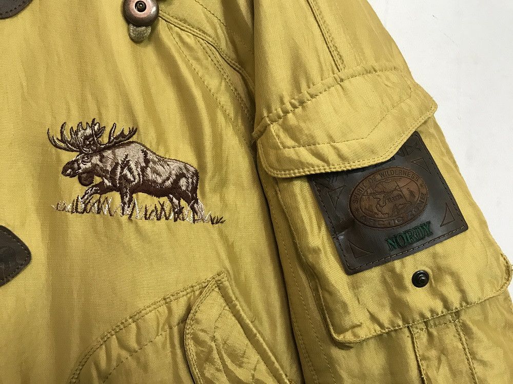 Japanese Brand PHENIX Arctic Zone Hooded Fur Bomber Down Yellow Gold Jacket Size US M / EU 48-50 / 2 - 4 Thumbnail
