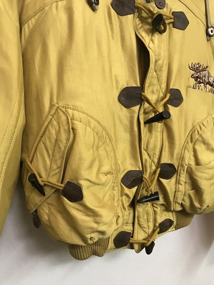 Japanese Brand PHENIX Arctic Zone Hooded Fur Bomber Down Yellow Gold Jacket Size US M / EU 48-50 / 2 - 2 Thumbnail
