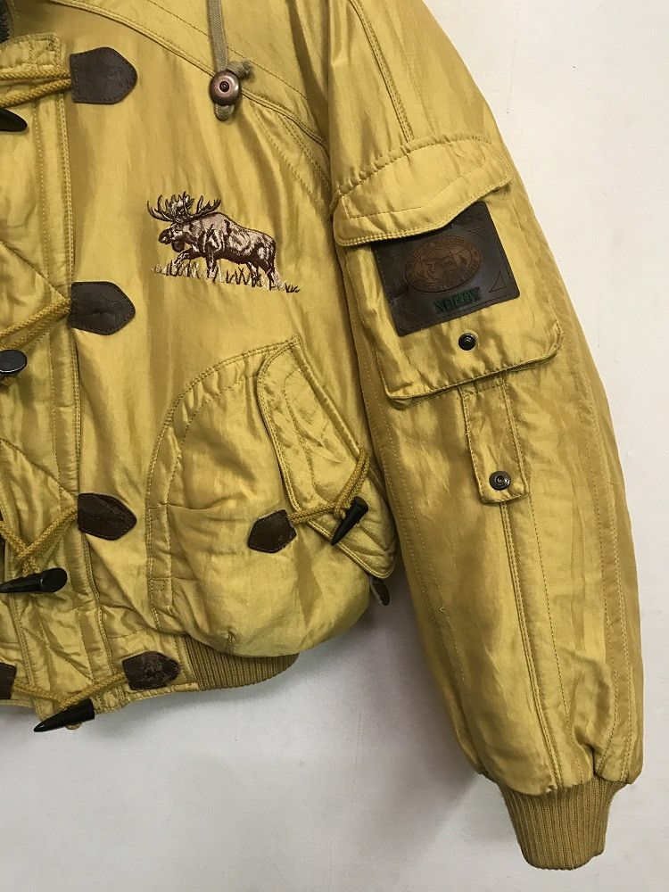 Japanese Brand PHENIX Arctic Zone Hooded Fur Bomber Down Yellow Gold Jacket Size US M / EU 48-50 / 2 - 3 Thumbnail