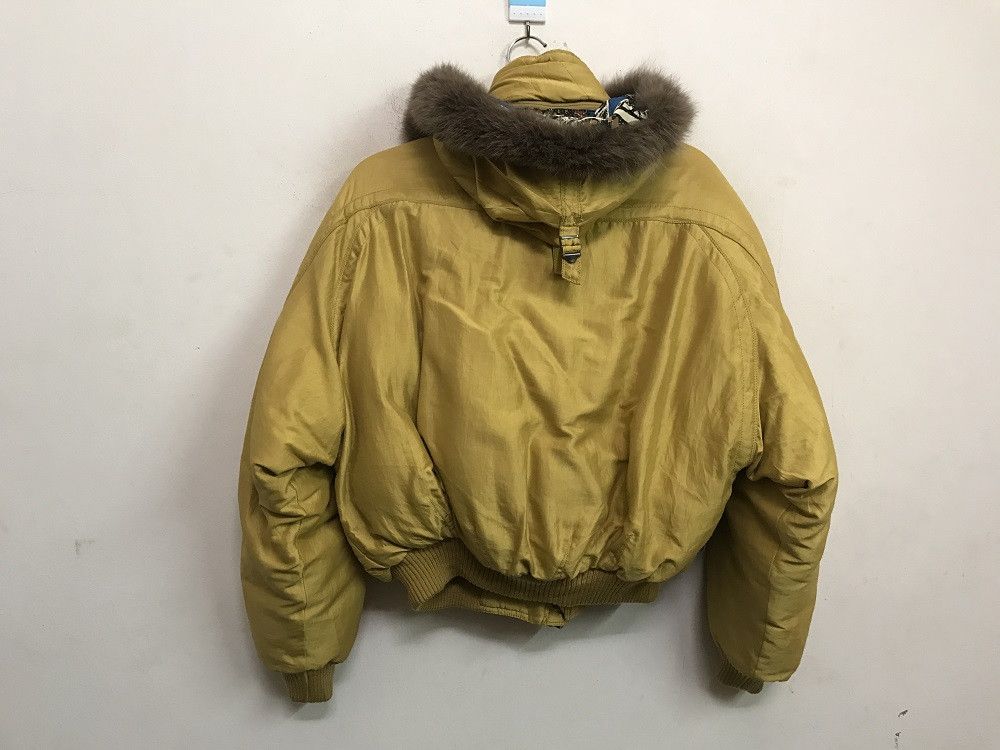 Japanese Brand PHENIX Arctic Zone Hooded Fur Bomber Down Yellow Gold Jacket Size US M / EU 48-50 / 2 - 12 Thumbnail