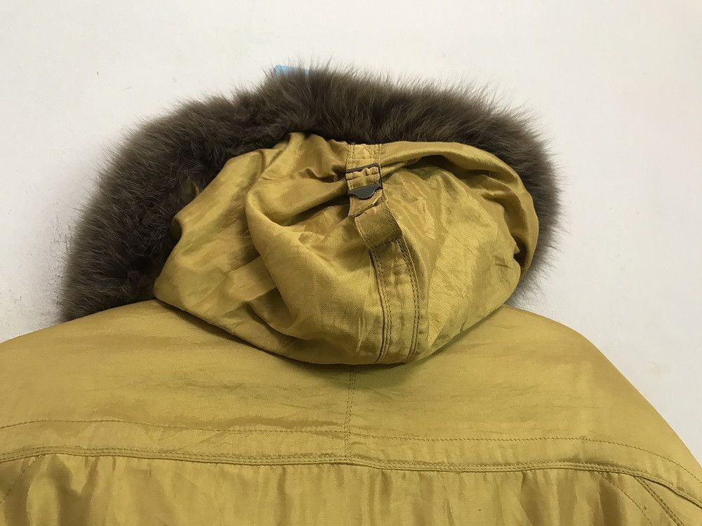 Japanese Brand PHENIX Arctic Zone Hooded Fur Bomber Down Yellow Gold Jacket Size US M / EU 48-50 / 2 - 14 Thumbnail