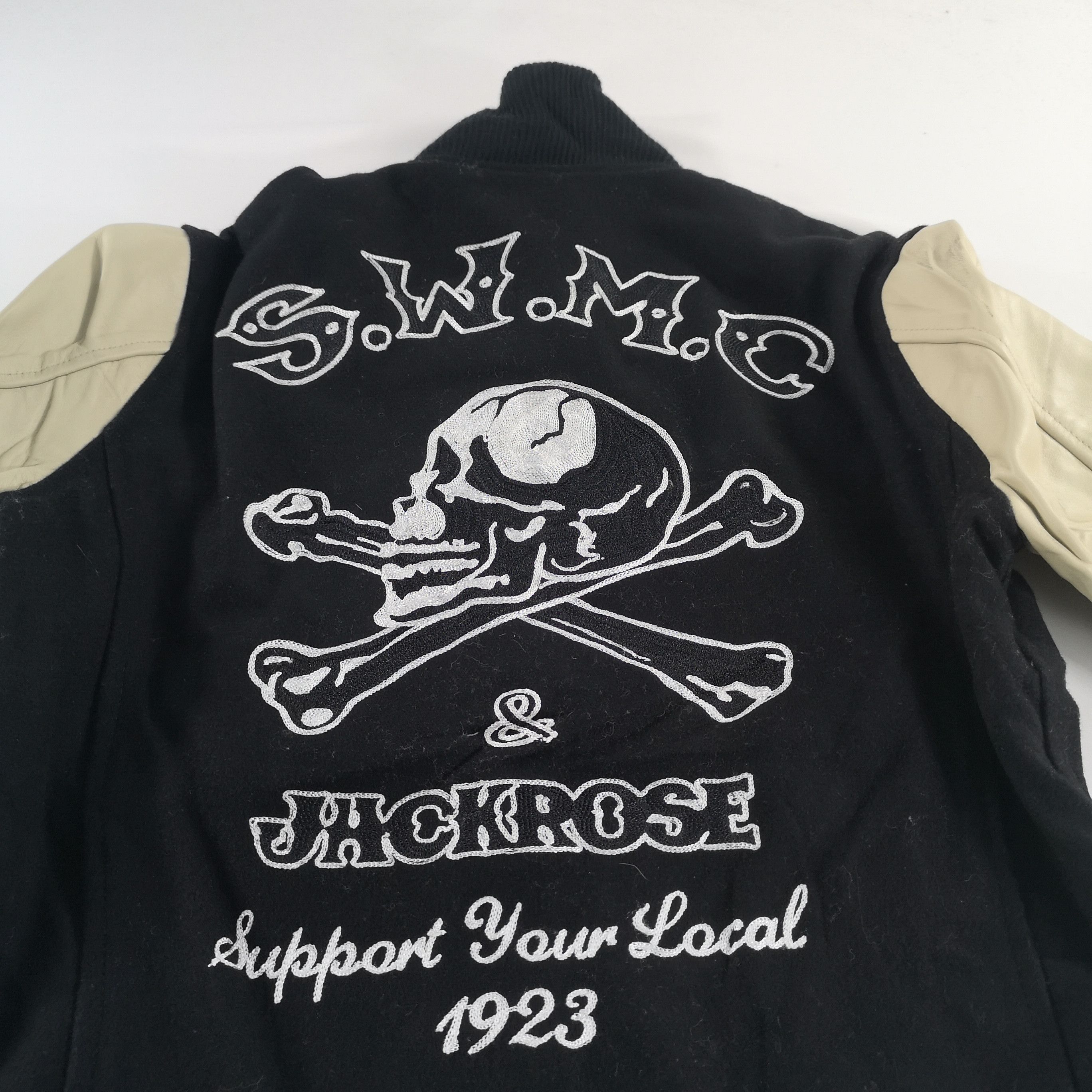 Skull Works Hard Ware x Jack Rose Varsity Jacket