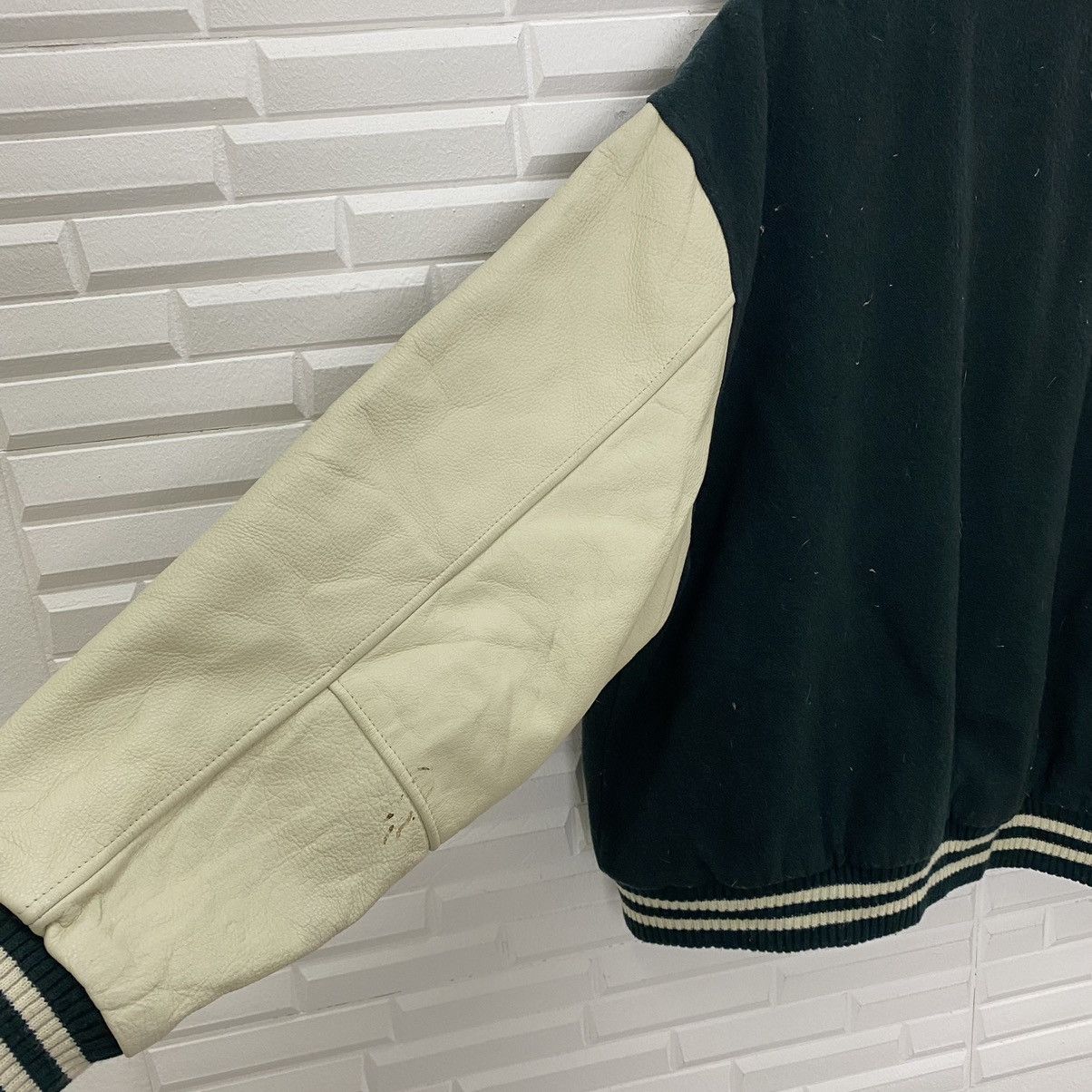 Levi's LEVI'S SILVER TAB WOOL LEATHER SLEEVE VARSITY JACKET Size US L / EU 52-54 / 3 - 6 Thumbnail