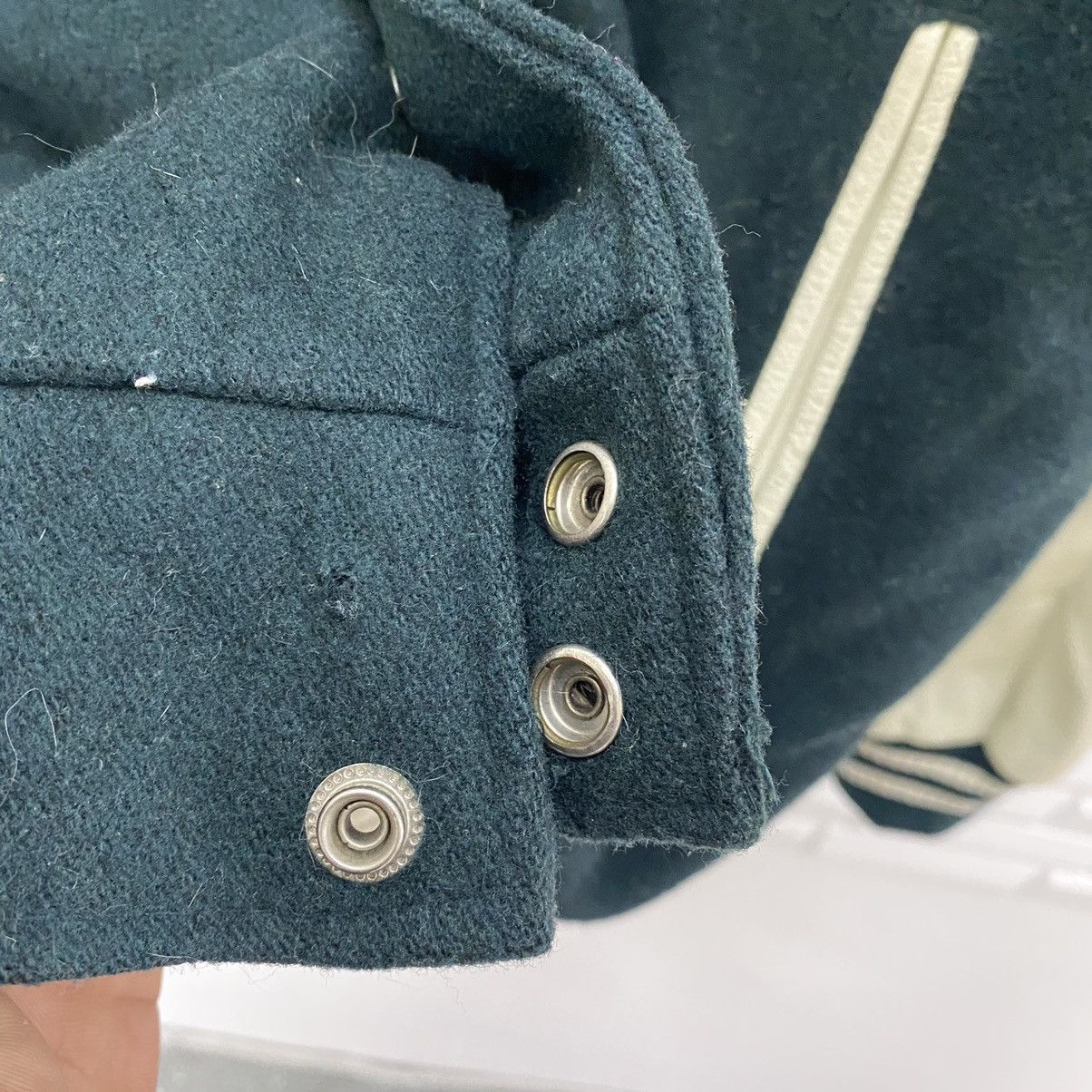 Levi's LEVI'S SILVER TAB WOOL LEATHER SLEEVE VARSITY JACKET Size US L / EU 52-54 / 3 - 8 Thumbnail