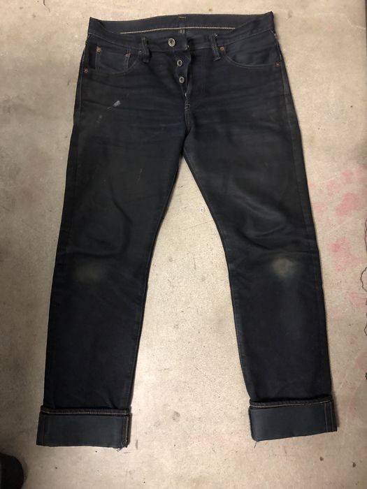 Iron Heart Iron Heart IH-777s-142-OD overdyed denim Selvedge jeans ...