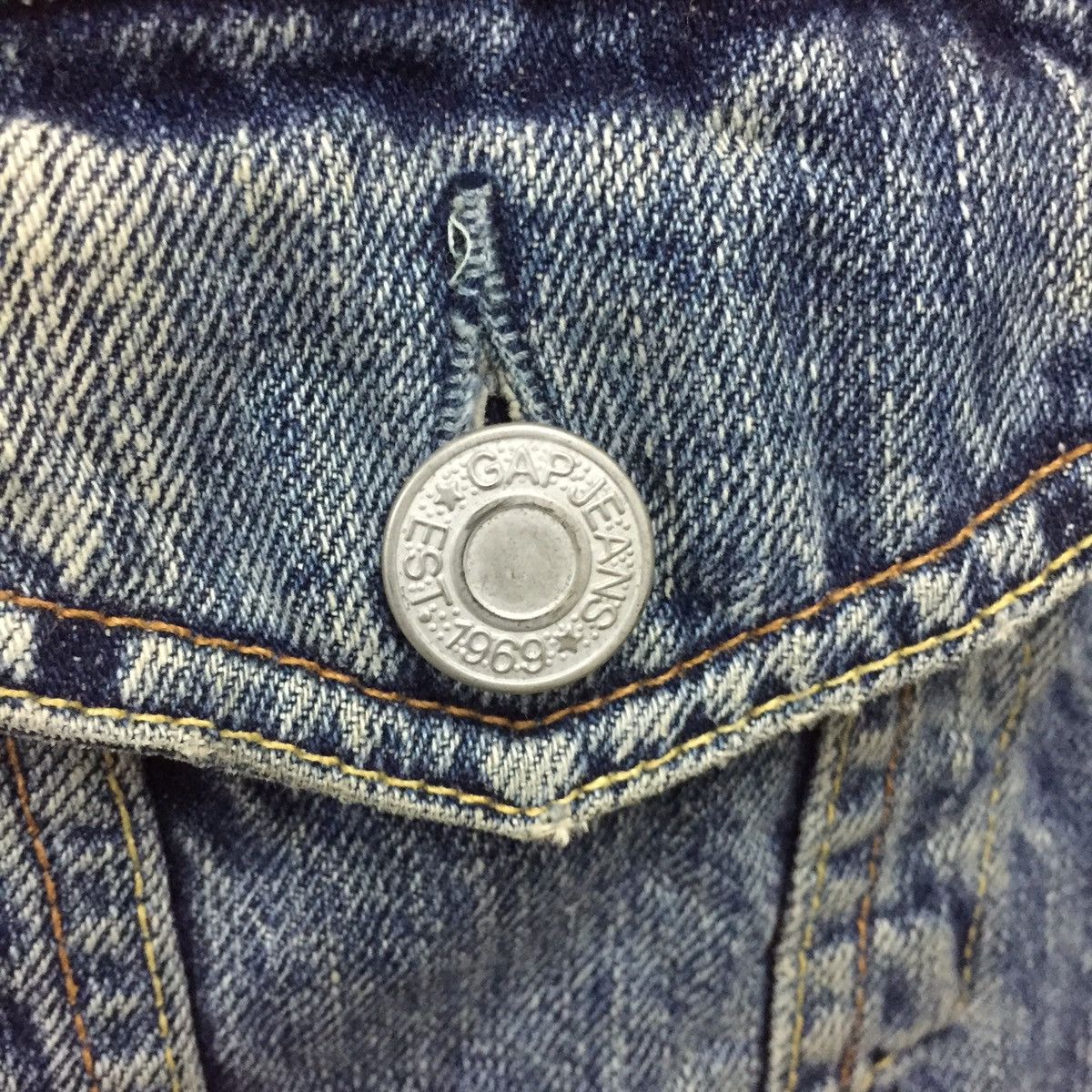 Gap Vintage 1969 GAP Jeans Trucker Style Denim Jacket Size US S / EU 44-46 / 1 - 6 Thumbnail