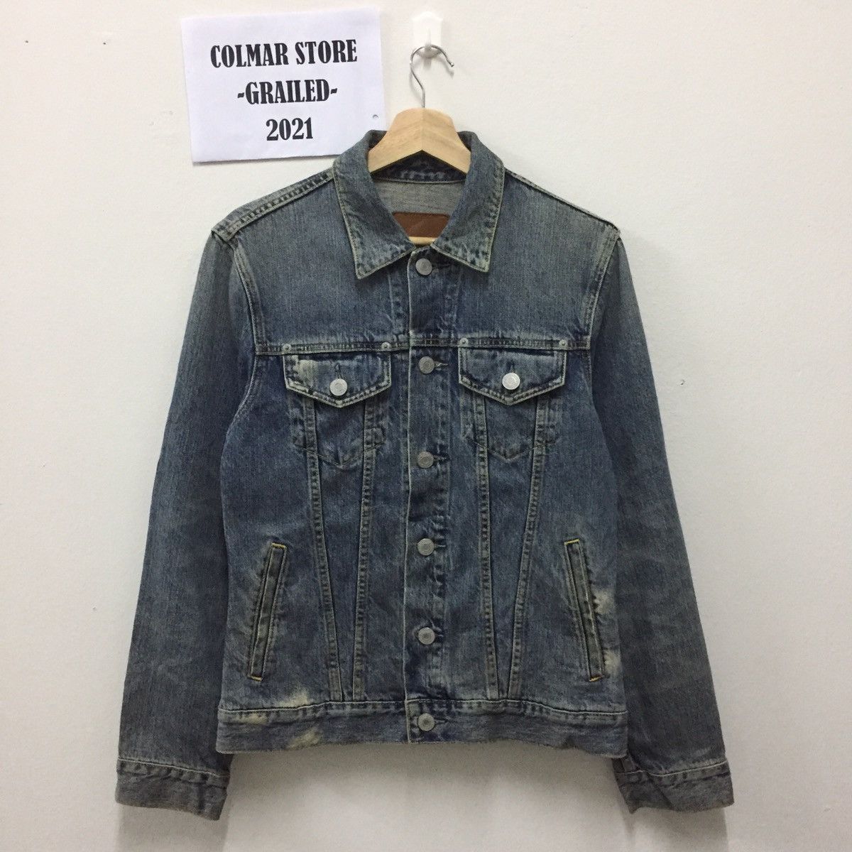 Gap Vintage 1969 GAP Jeans Trucker Style Denim Jacket Size US S / EU 44-46 / 1 - 1 Thumbnail