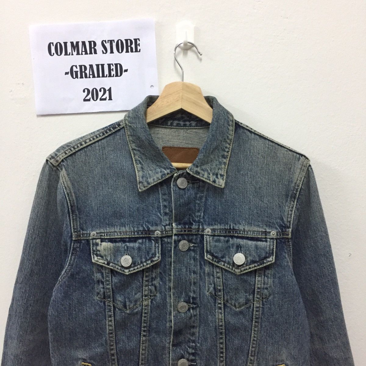 Gap Vintage 1969 GAP Jeans Trucker Style Denim Jacket Size US S / EU 44-46 / 1 - 2 Thumbnail