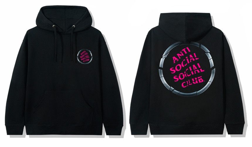 DS member exclusive Pink ASSC Brake Check Black Hoodie BAPE