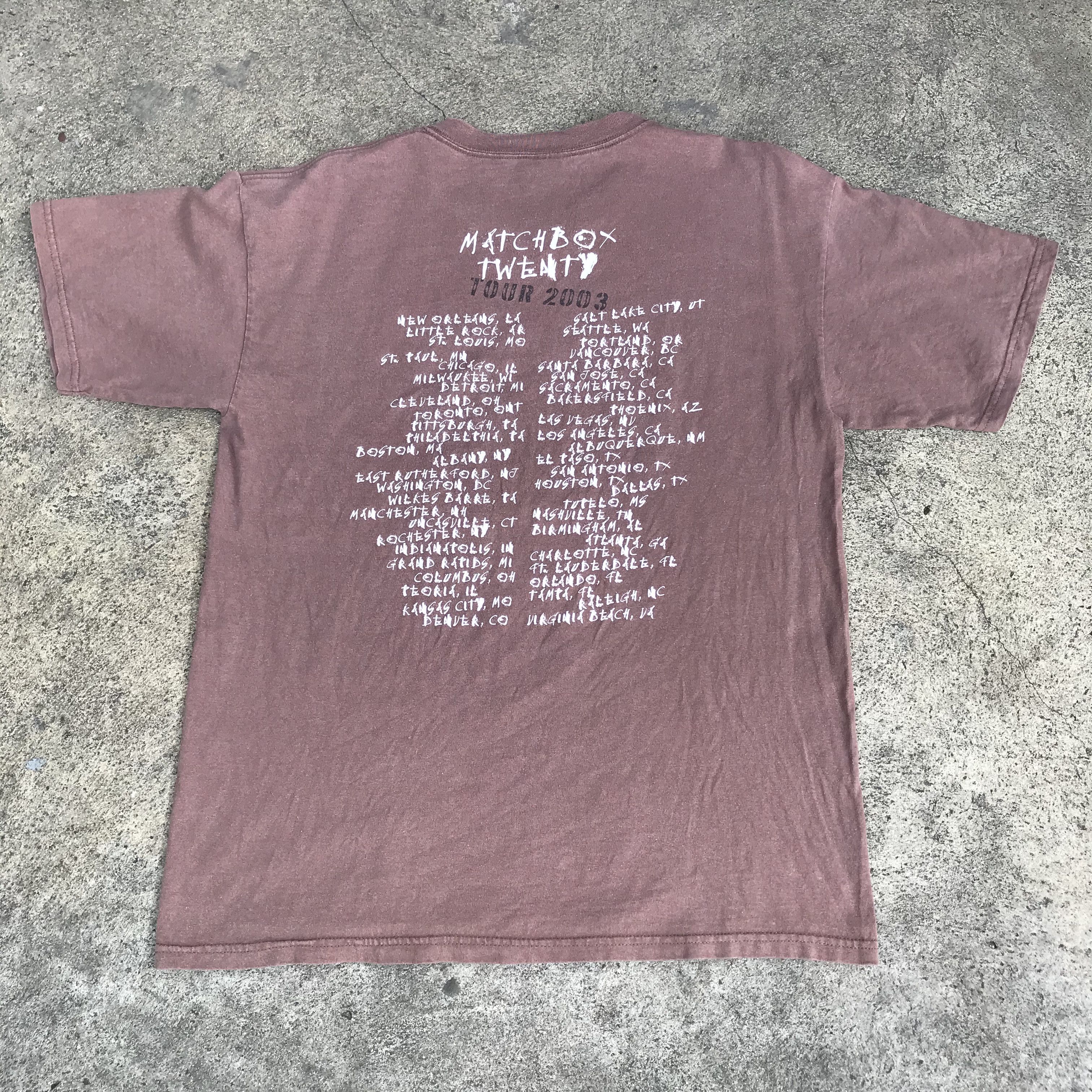 Band Tees × Vintage Vintage Y2K 2003 Matchbox Twenty Promo Tour Tee Shirt Size US L / EU 52-54 / 3 - 5 Thumbnail