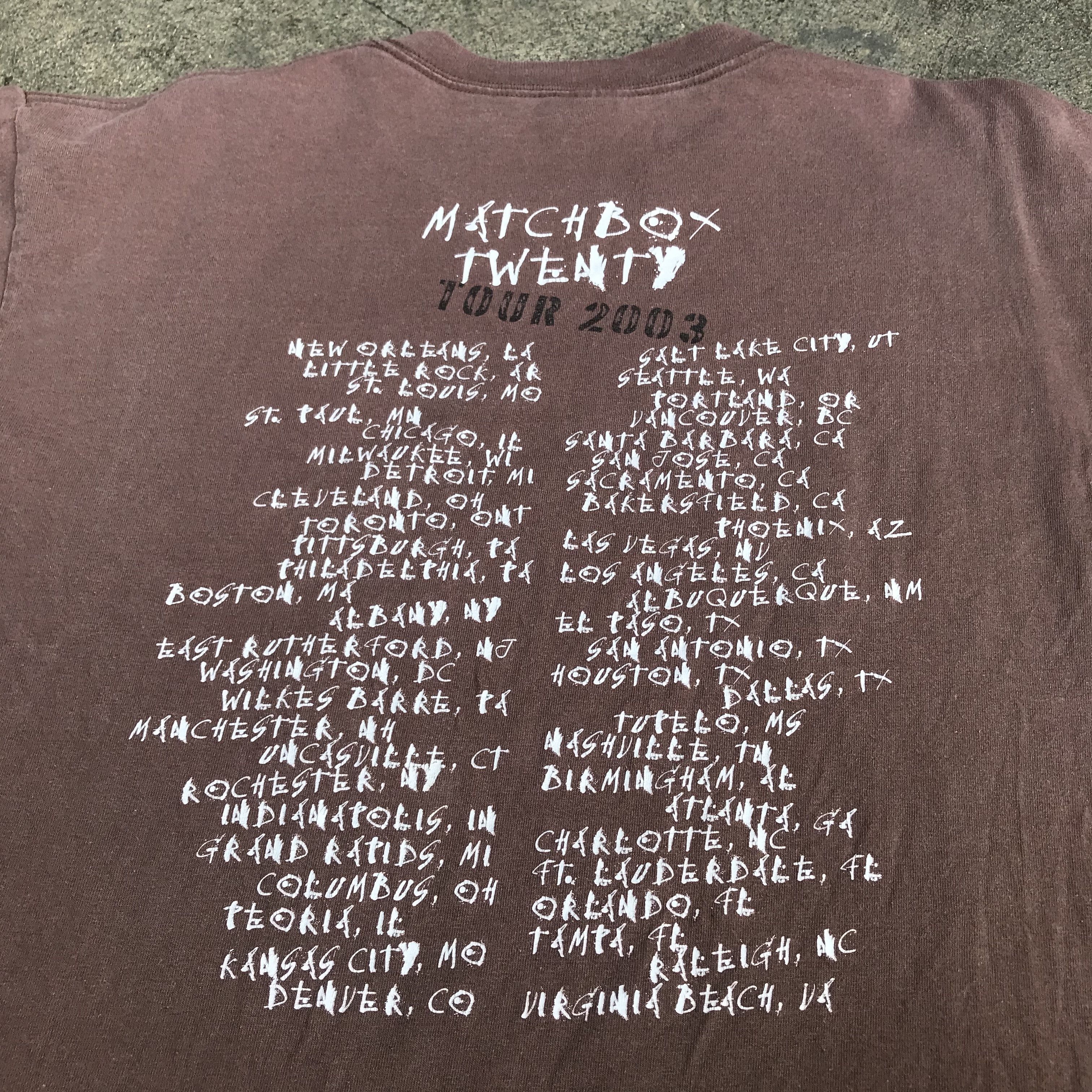 Band Tees × Vintage Vintage Y2K 2003 Matchbox Twenty Promo Tour Tee Shirt Size US L / EU 52-54 / 3 - 6 Thumbnail