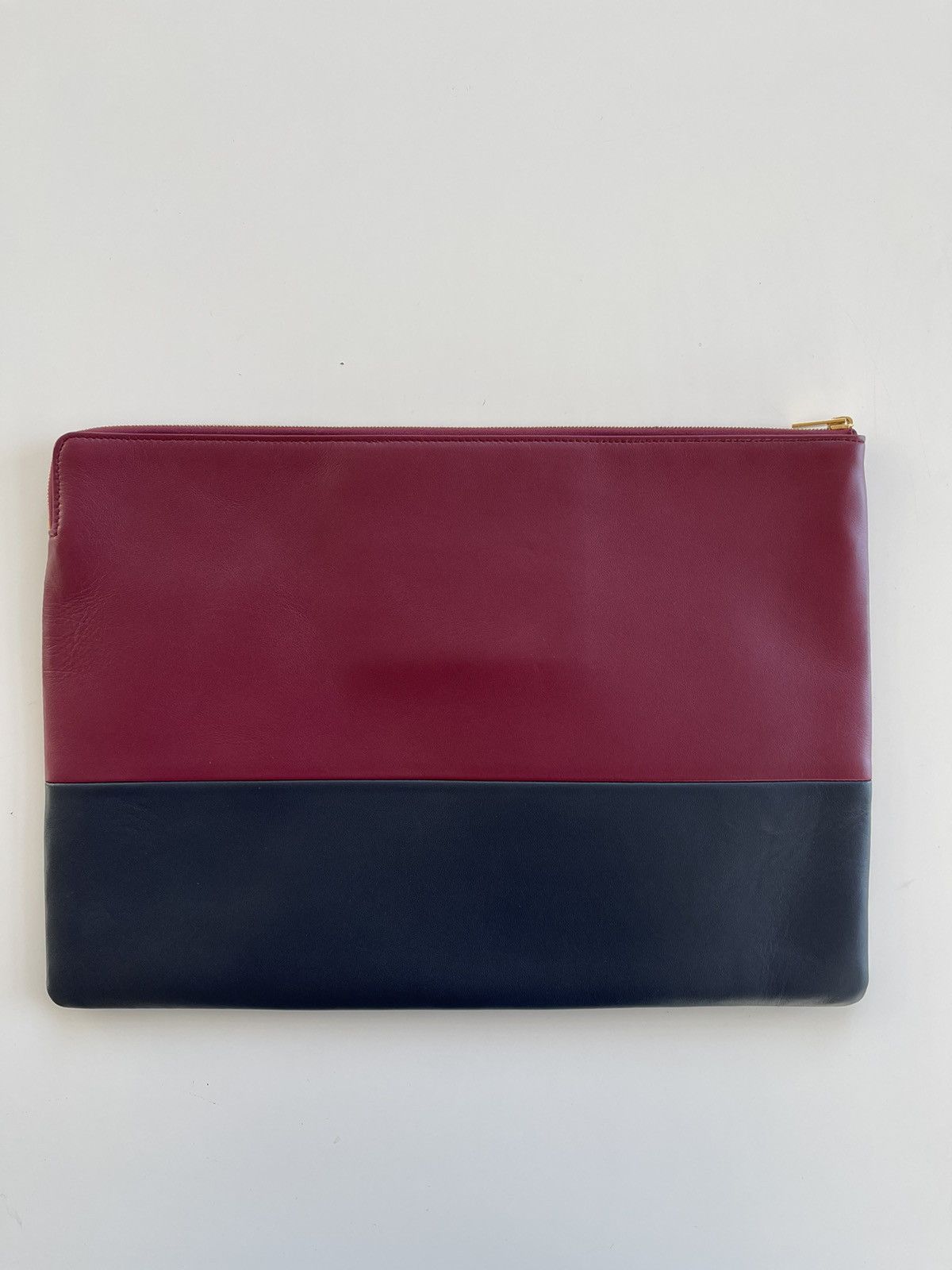 Celine Celine by Phoebe Philo two tone large solo clutch pouch Grailed