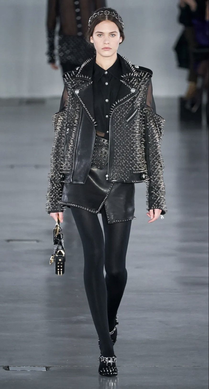 Balmain Balmain studded leather jacket | Grailed