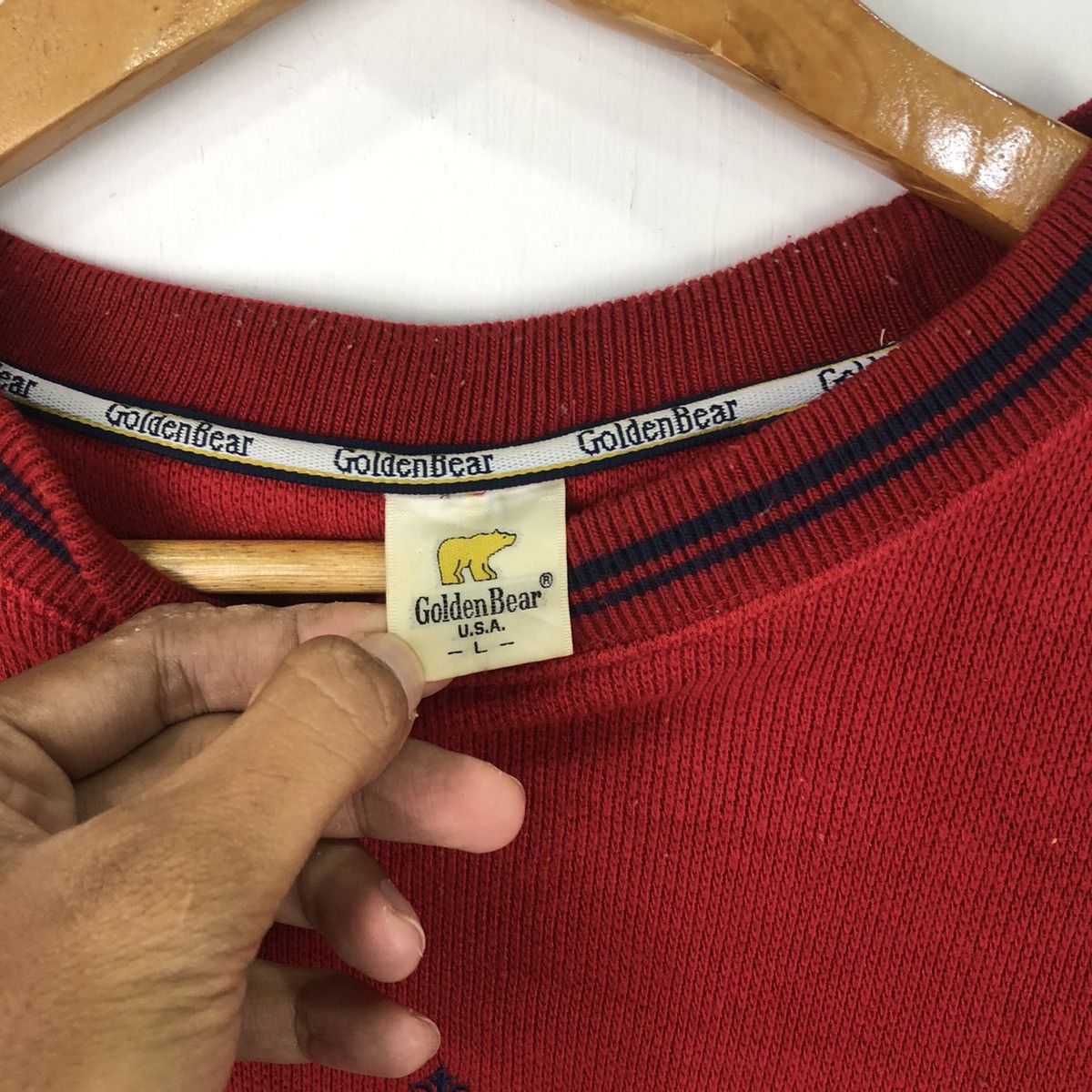 Golden Bear × Vintage Vintage Golden Bear Embroided Logo Knitwear Size US L / EU 52-54 / 3 - 3 Thumbnail