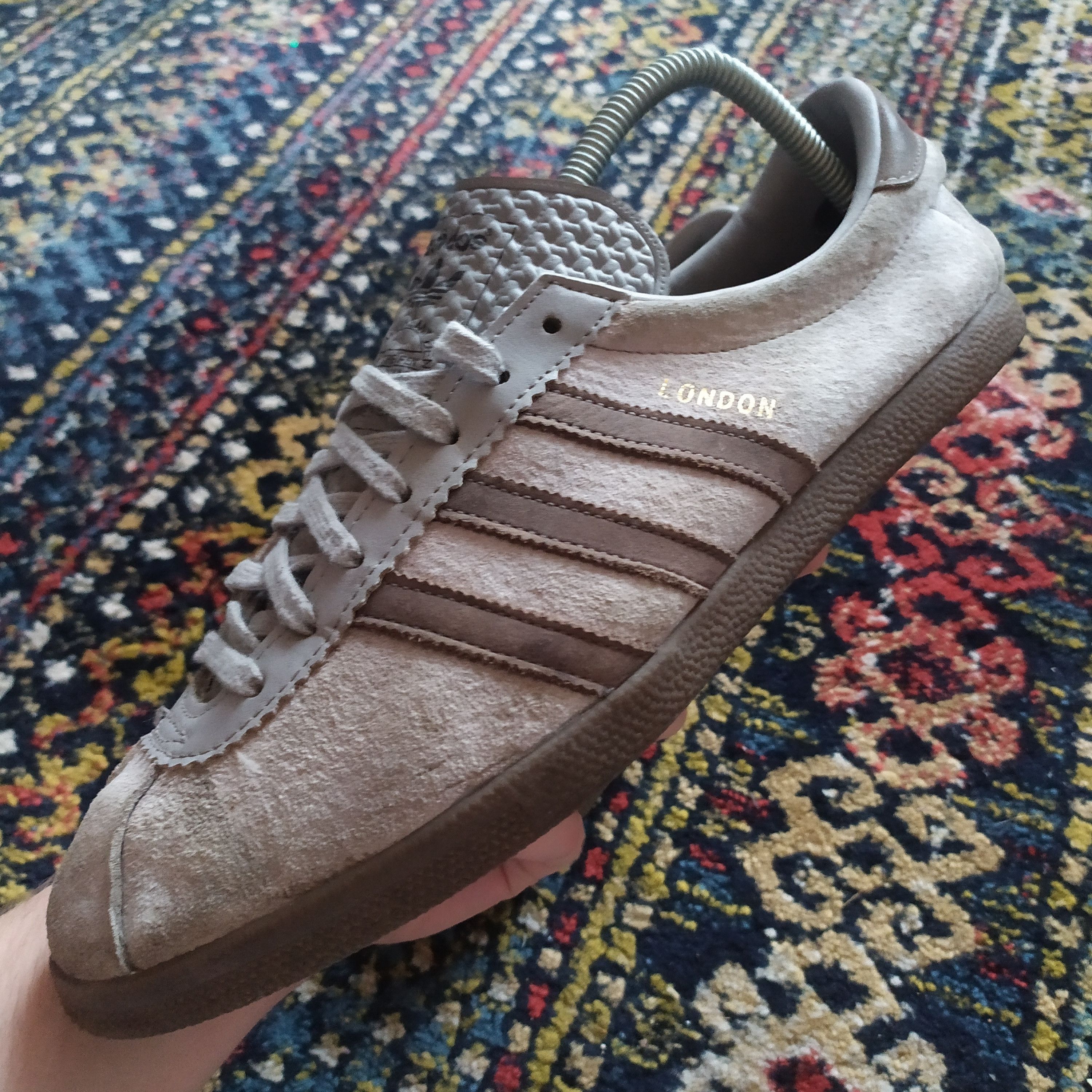 adidas London Grey/Brown Suede | Grailed