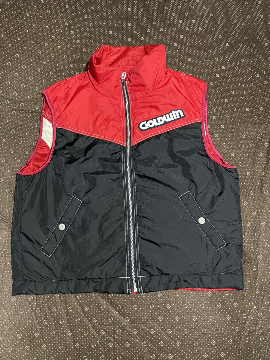Goldwin Vintage GOLDWIN Thin Puffer Vest Reversible Size US XL / EU 56 / 4 - 1 Thumbnail