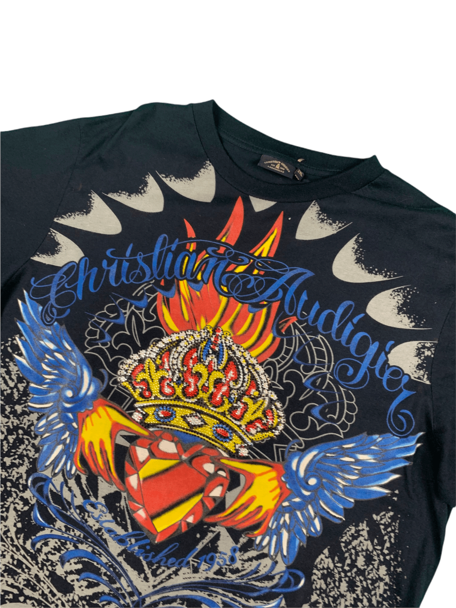 Christian Audigier Christian audigier Drip t shirt Size US XXL / EU 58 / 5 - 4 Thumbnail