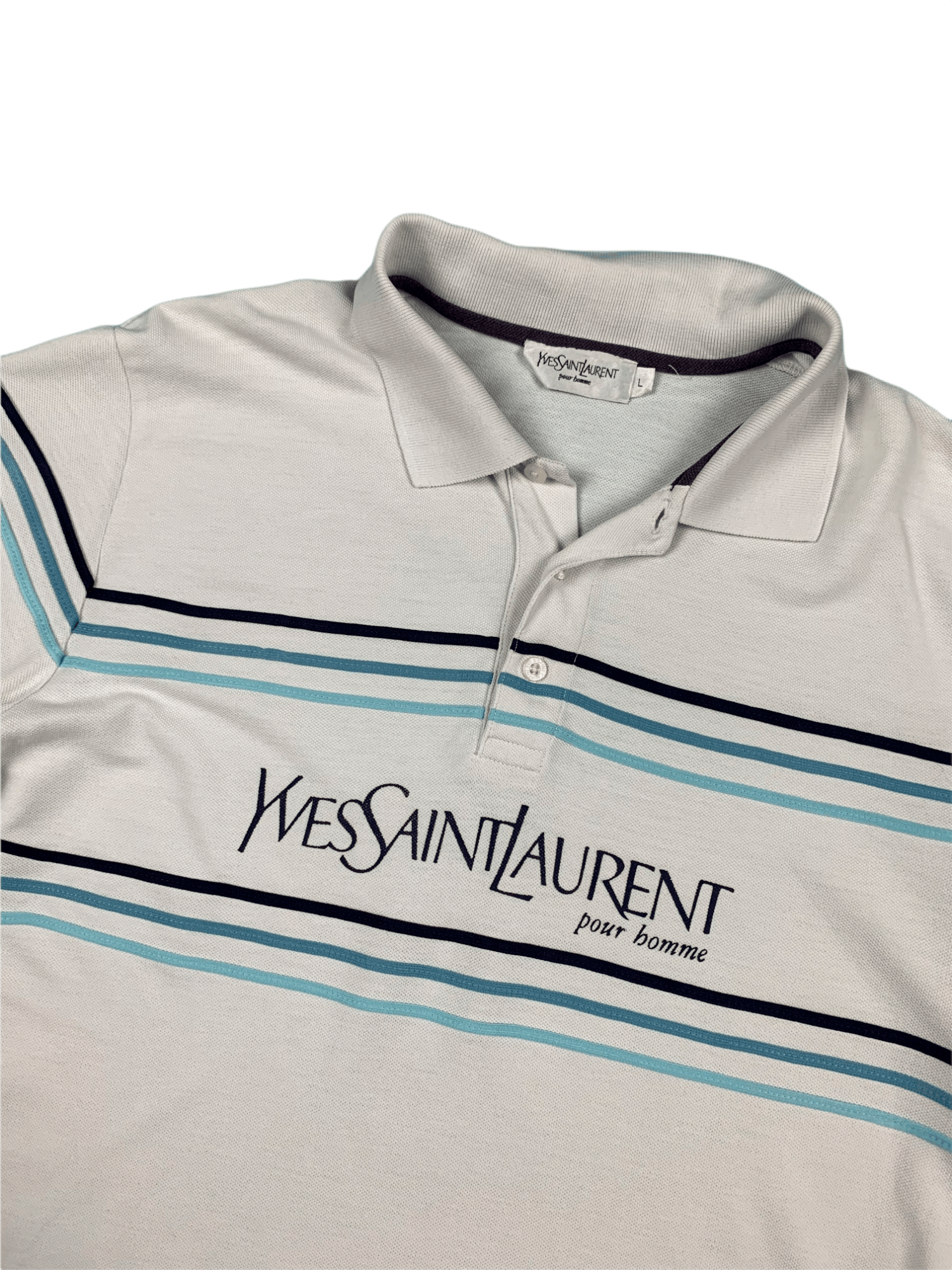Yves Saint Laurent Ysl Polo big logo Size US L / EU 52-54 / 3 - 2 Thumbnail