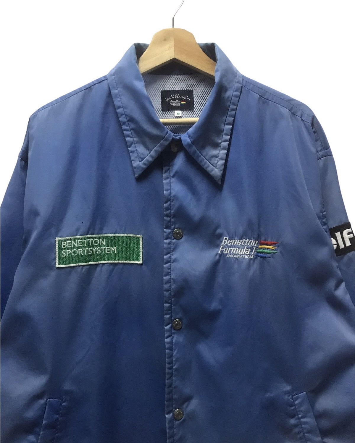 Benetton Benetton F1 ELF Patches Sleeve Jacket Size US L / EU 52-54 / 3 - 7 Thumbnail